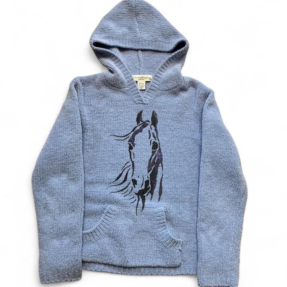 American-vintage Women's Blue and Purple Hoodie